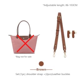 Bag Shoulder Strap For Longchamp M Leather Shoulder Bag Strap Durable Belt Slung Crossbody No Drilling Replacement Accessories