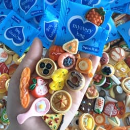 30pcs Diy Mixed Style Blind Bag Mini Food Simulation Cute Blind Box Suitable Children's Toy House Decoration Gift Randomly Sent