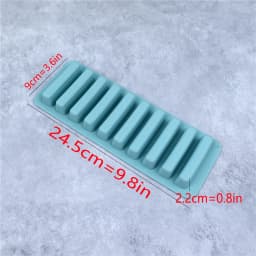 10 Holes Silicone Forms Long Strip Finger Biscuit Silicone Mold Oven Cake Puff Ice Cube Mould Tray Bakeware DIY Baking Tools