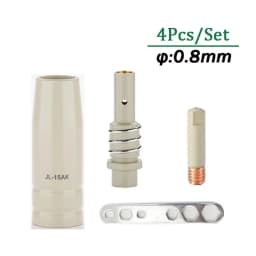 MB-15AK 15ak Coating Protection Anti-stick Gas Nozzle Holder Contact Tips 0.8/1.0/1.2mm Mig MAG Welding Torch Accessoriess