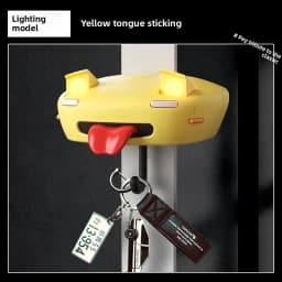AE86 Car Headlight Key Holder Auto Pop-Up LED Lights Retro Accessories for Men Car Decoration Key Organizer with Adhesive