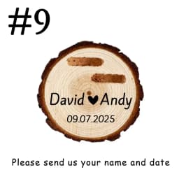 Wooden Double Slot Ring Box for Wedding Ceremony Engagement Anniversary Gift Engraved Ring Bearer Holder Box Free Personalised