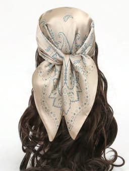 Luxury Print Imitation Silk Square Scarf Women Spring Neck Tie Shawl Wraps Female Hair Hand Wrist Headkerchief Hijab Bandana
