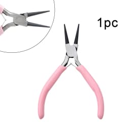 1/5/10pcs Pink Color Handle Anti-slip Splicing and Fixing Jewelry Pliers Tools & Repair Kit, for DIY Jewelery Making