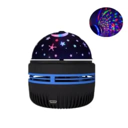 LED Galaxy Projector Night Light USB Rotating Magic Star Moon Lamp Remote Control Colorful Sky Light for Bedroom Kids Room Decor