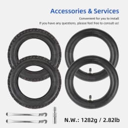 Ulip 2 Sets 10x2-6.1 Off-road Tubeless Tire With Inner Tube For Xiaomi M365 Pro Pro2 1S MI3 Lite 10 inch Electric Scooter Tyre