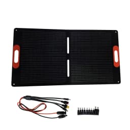 RVPOZWER 100W Rigid Monocrystalline Solar Panel Integrated Design IP68 Waterproof 25.5% High Efficiency Portable Solar Charging Panel for Power Station RV Outdoor Camping Home Off Grid Power