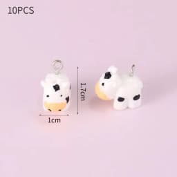 10pcs Resin Imitation Strawberry Shape Charms For DIY Key Chain Necklace Pendants Ornament Jewelry Making Accessories
