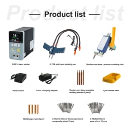 Heltec 21KW 36KW 42KW Capacitor Storage Battery Spot Welding Machine/Portable Small Spot Welder LED Display 0.5mm Thickness