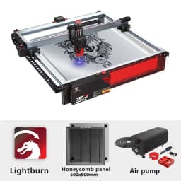 Twotrees TS2 10W Laser Engraver Compressed Spot Technology Emergency Stop Button Flame Detection CNC Laser Engraving Machine