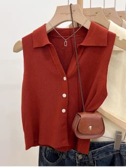 Solid Color Knitted for Women Cardigan Korean Single Breasted Sleeveless Jumper Woman Round Neck All Match Cardigans Outwear