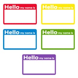 SINMARK Name Stickers 210pcs/roll Hello My Name Is Labels for Office Meeting School Home Decor Art DIY Ornament Decoration Tags
