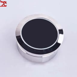 Wholesale Circle Round Diamond Display Box Stainless Steel Metal Gemstone Cases Diamond Jewelry Gift Stone Box 3.2*1.5Cm