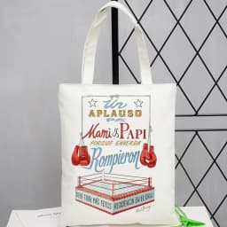Bad Bunny tote bag einkaufstasche personnalisable foldable reusable shoulder femme