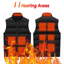 Electric Heated Vest 21 Heating Areas Full Body Warm USB Power Bank 3 Levels Windproof Winter Motorcycle Skiing Coat Men Women
