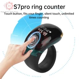 Smart Tasbih Tally Counter High-quality Muslims Tasbeeh Zikr Ring Prayer Time Vibration Reminder 0~99999 Type-C Ring Counters