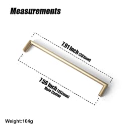 Goo-Ki Champagne Bronze Cabinet Pulls Black Cabinet Handles for Dresser,Wardrobe&Cupboard,Zinc Alloy Kitchen Cabinet Handles