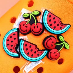 Original Various Fruit Designer Shoe Charms 5pcs/lot Clog Buckle Accessories Luxury Upper Jewelry Decorations Gift Preferred
