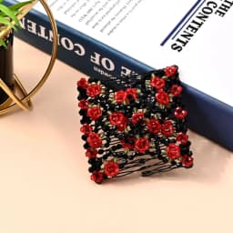 Easy Hair Accessories Stretchy Magic Beads Double Hair Comb Hair Combs Clips Elasticity