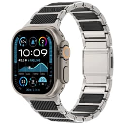 Magnetic Titanium Band For Apple Watch Ultra 3 2 1 Series 11 10 9 8 7 SE 6 Premium Carbon Fiber Texture Straps 42/44/45/46/49mm