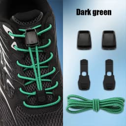 Elastic No Tie Shoelaces with Lock Buckle Stretch Quick Lace System for Sneakers Running Sports Shoes Adults Kids