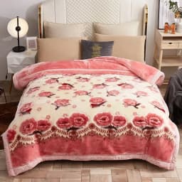 New Warm Weighted Blankets for Beds High End Thicken Warmth Raschel Blanket for Winter Autumn Double Side Plush Comforter Quilt