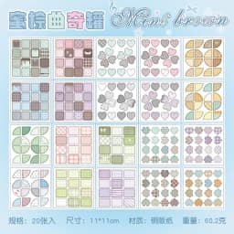 TIANZI Cartoon Die Cut Stickers Book 20/40 Sheets Decorative Diary Scrapbooking Supplies Handmade Japanese Stationery