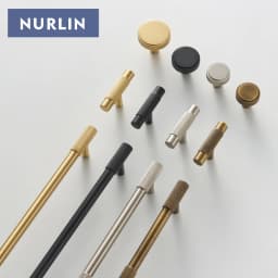 Nurlin Solid Brass Nickel Brushed Silver Knurled Classic Luxury kitchen Knobs Furniture Door Handle Available In Multiple Sizes