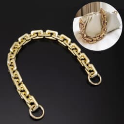 60cm Silver Gold Plated Acrylic Purse Chain Strap Handbag Handles Diy Purse Replacement Chain for Shoulder Bag Handbags Straps