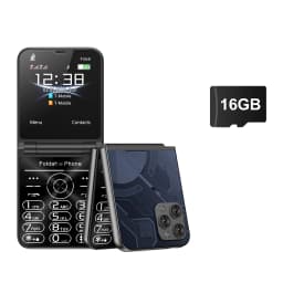 SERVO Flilo9 Dual SIM Foldable Mobile Phone Speed Dial Call Record Blacklist 3G WCDMA 2.6 inch Flip Button Mobile Phone FM Radio