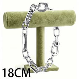 2026 New 925 Silver Women's Classic Logo Heart Shaped ME Chain Link Open Loop Bracelet Display Tool Exquisite DIY Charm Jewelry