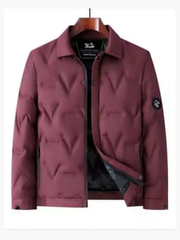New Autumn/Winter Solid Color Windproof Thickened Warm Cotton Jacket Men's Casual Loose Sports Plus Size High Quality Outerwear