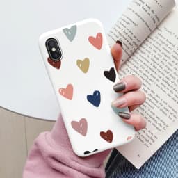 Flowers Funda For Phone Case iPhone X XS MAX XR Capa Soft Silicone Cute Cat Bear Back Cover For iPhone XR Bumper Women Anti-Fall