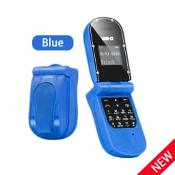 UNIWA J30 2G Mini Flip Phone with Push Button Wireless Bluetooth Dialer Multi-function FM Magic Voice Handsfree Earphone