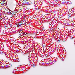JUNAO 100pcs 7*15mm Crystal AB Flatback Rhinestone Horse Eye Decoration Crystal Stones Non Hotfix Resin Strass for DIY Crafts
