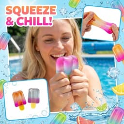 NEEDOH 1/2Pcs Summer Ice Cream Fidget Squishy TPR Squeeze Sensory Stress Relief Toy Holiday Mother's Day Kids Party Gift