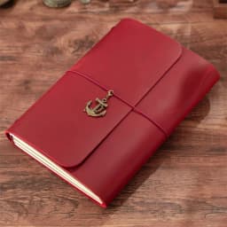 A5 Three Fold Journal Real Leather Notebook Refillable Vintage Style Diary Traveler Note Books Back to School Gift