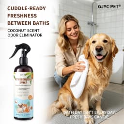 500ml Natural Pet Deodorizing Spray Coconut Scent Long Lasting Pet Safe Odor Eliminator Refreshing for Dogs Cats Daily Grooming