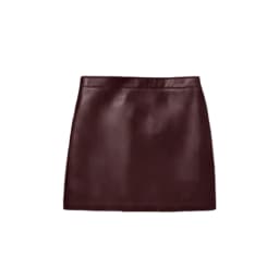 Leather Coat Skirt Women's Set Lapel Double Breasted Slim Coats Hip Package Skirts Female Sets 2025 Autumn Fashion Lady Suits