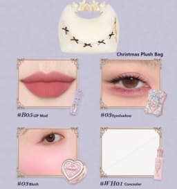 Flower Knows Strawberry Cupid Professional Makeup Set For Women Full Kit Gift Box Eyeshadow Lip Cream Blush Compact Powder Sets