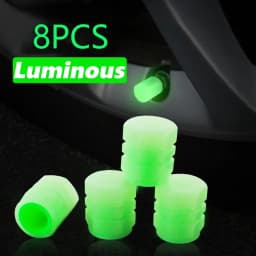 Luminous Valve Caps Fluorescent Red Night Glowing Car Motorcycle Bicycle Wheel Styling Tyre Hub Universal Cap Decor 20Pcs