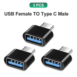 NNBILI Type C to USB Adapter 3.0 USB-C 3.1Male OTG A Female Data Connector For MacBook Pro iPad Mini 6/Pro MacBook Air C Devices