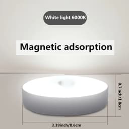 3pcs Motion Sensor Night Light - Wireless LED Detector Lamp for Bedroom, Staircase, Closet, and Room Decor-