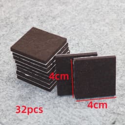Felt Chair Leg Pads 5mm Thick Floor Scratch Protector Mat Mute Non-slip Self Adhesive Foot Pad for Furniture Accessories