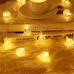 LED Bubble Ball String Lights USB/Battery Operated Indoor Fairy Light for Wedding Holidays New Year 2026 Decorations10/20/40LED