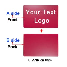 86x54x0.4mm Personalize Your Logo Text Aluminium Plate Custom Badge Adhesive Tape ID Door Wall Mailbox Business Card Name Tag