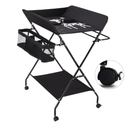 Baby Infant Changing Table Folding Diaper Station Nursery Organizer W/ Storage