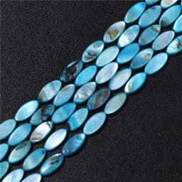 15X6mm Long Stripe Shell Beads Point Stick Mother of Pearl Shell Slice Loose Beads for DIY Making Jewelry Necklace Accessories