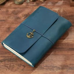 A5 Three Fold Journal Real Leather Notebook Refillable Vintage Style Diary Traveler Note Books Back to School Gift