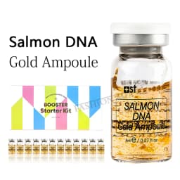 Korea 8ml Salmon DNA Glod Ampoule Skin Booster Brightening Firming Whitening Hydrating Serum Skincare Kit